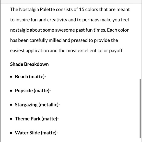 Ace Beaute Nostalgia Eyeshadow Palette Matte Metal - Picture 12 of 13